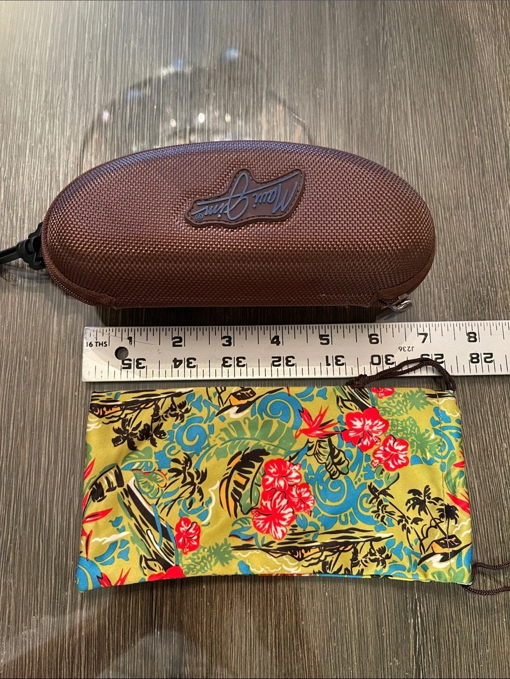 Maui Jim Sport Sunglasses Semi-Hard Zipper Case in Brown Case Only
